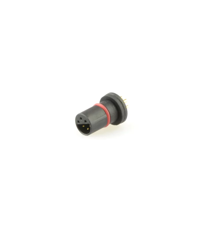 Micro Q female panel mount connector