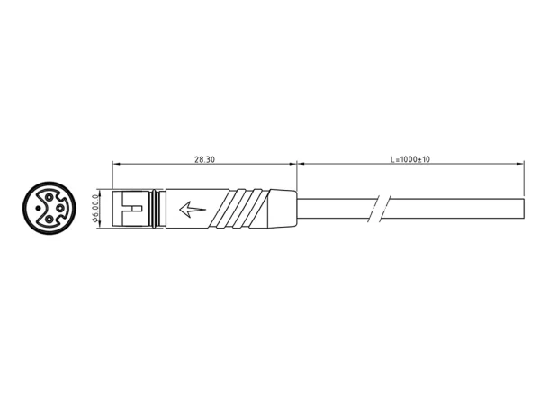 Micro Q female plug connector