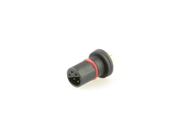 Micro Q female panel mount connector