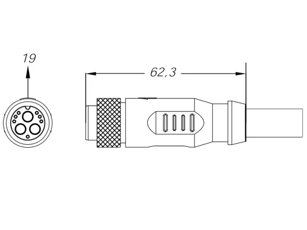 Female cable connector