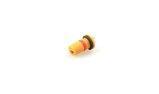 Micro Q female panel mount connector