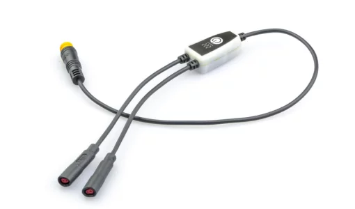 Splitter with integrated button and led light