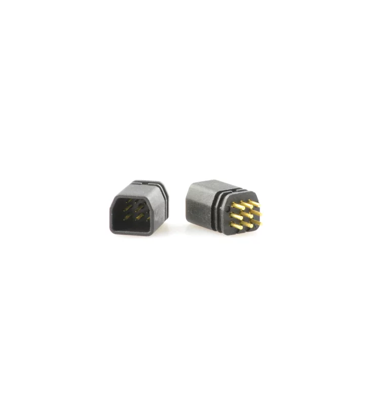 Mini F male panel mount connector