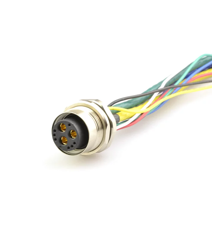 Female panel mount connector