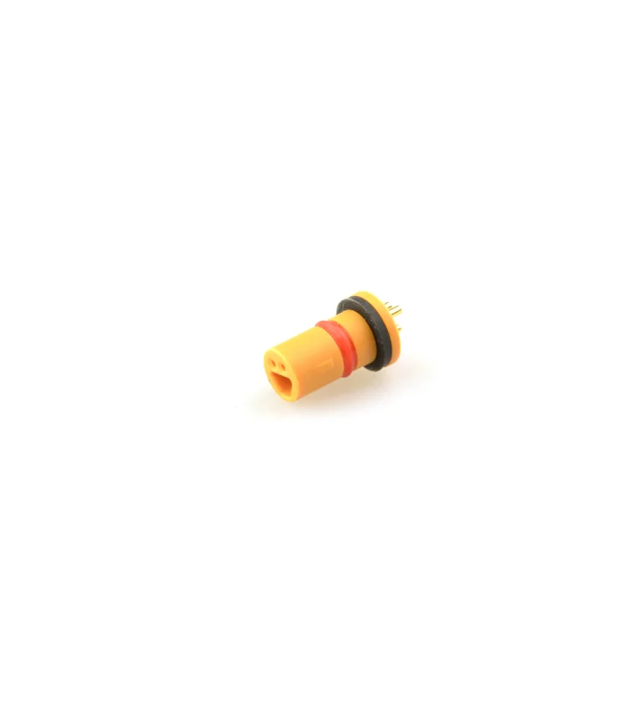 Micro Q female panel mount connector