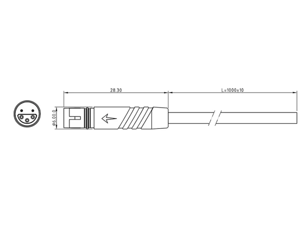 Micro Q female plug connector