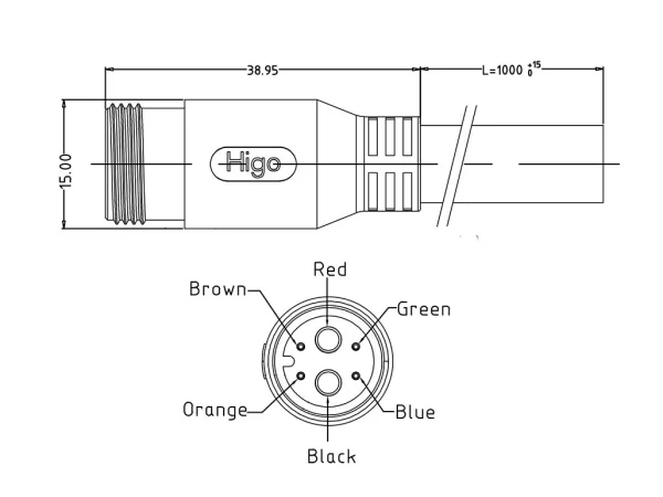 Male cable connector
