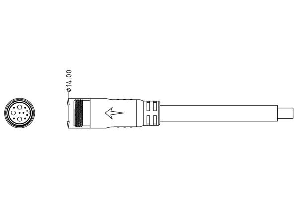 Male cable connector