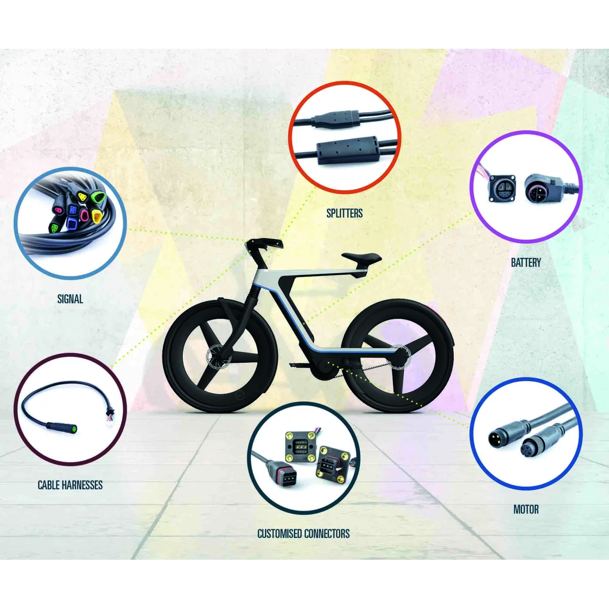 Conectores para e-bike para el sistema completo de la e-bike