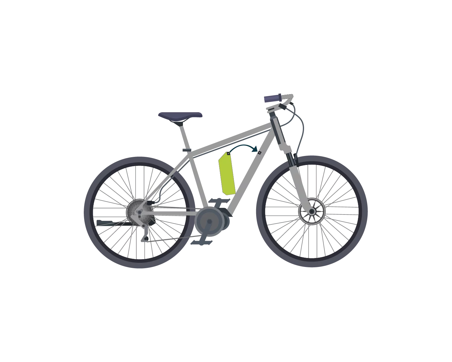 Repositionnement des connecteurs de batterie pour vélos électriques