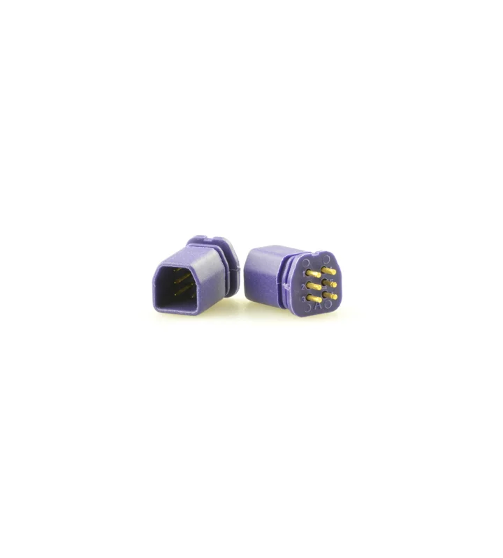Mini F male panel mount connector