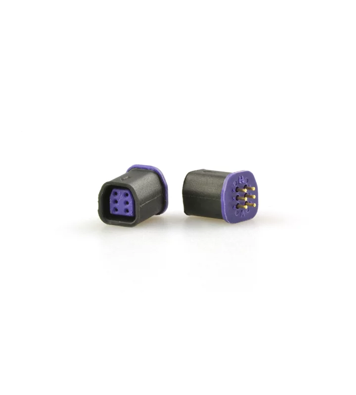 Mini F female panel mount connector